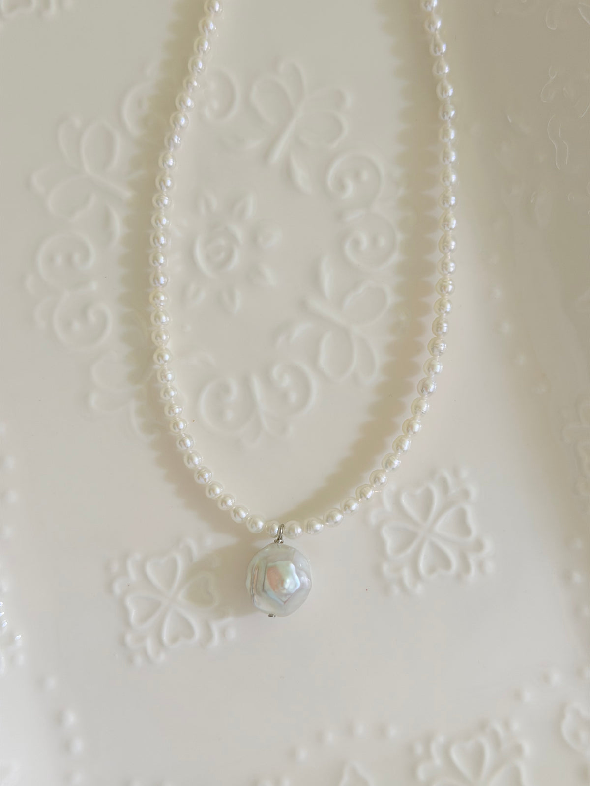 Natural Diamond Pearl Set (Necklace)