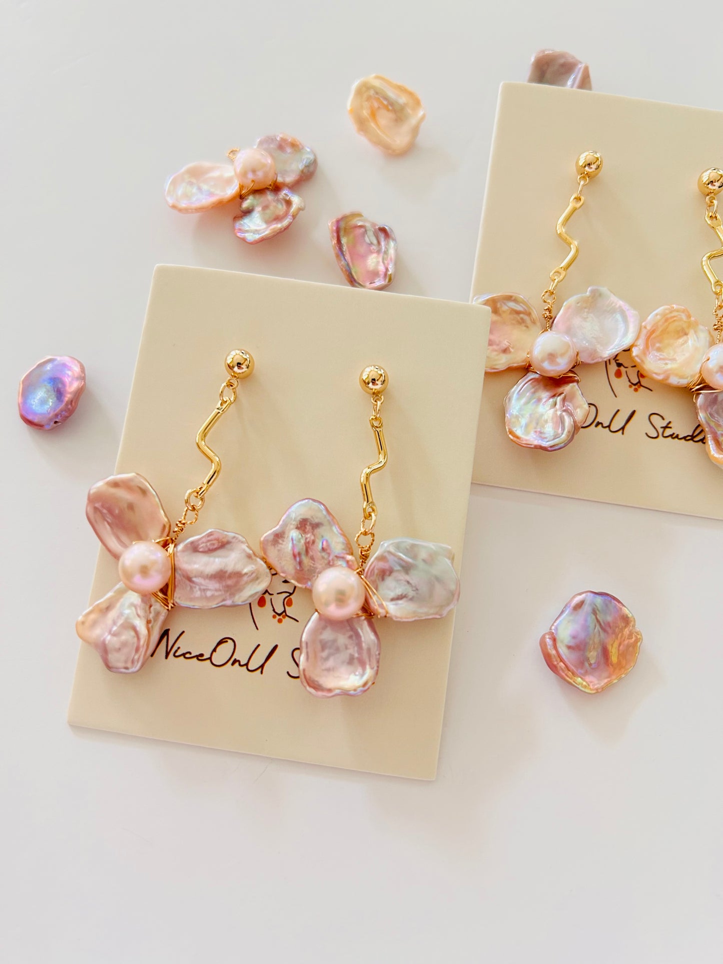 Three Petals Drop Earrings