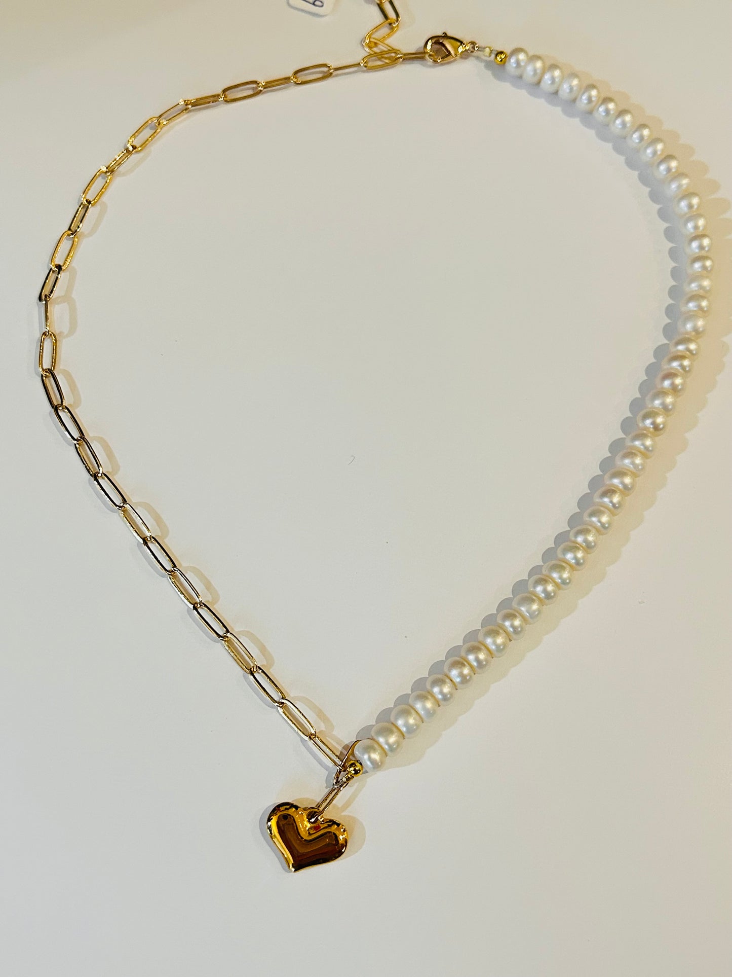 Half-Half Pearl Heart