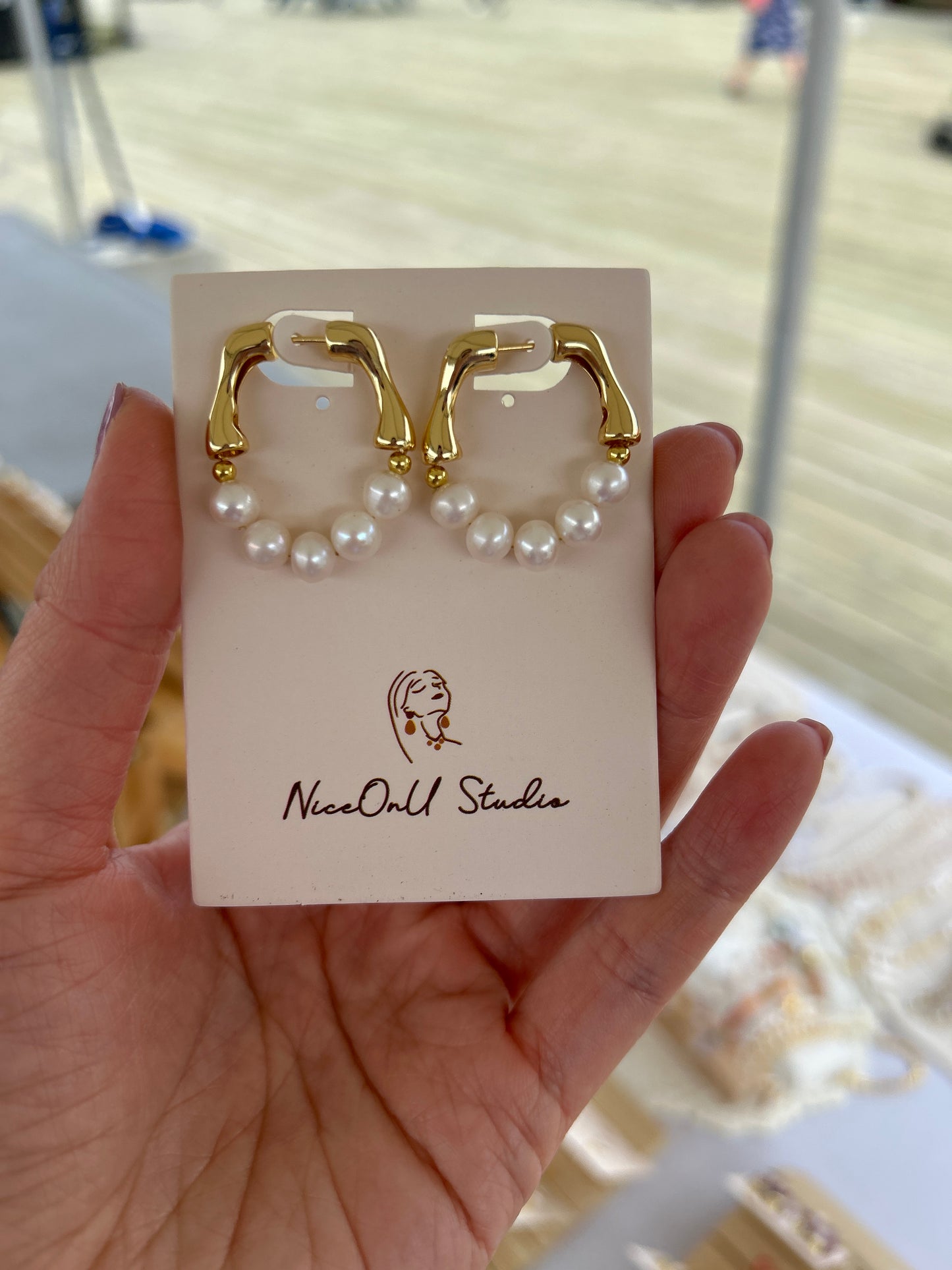 Hoop pearls Earrings