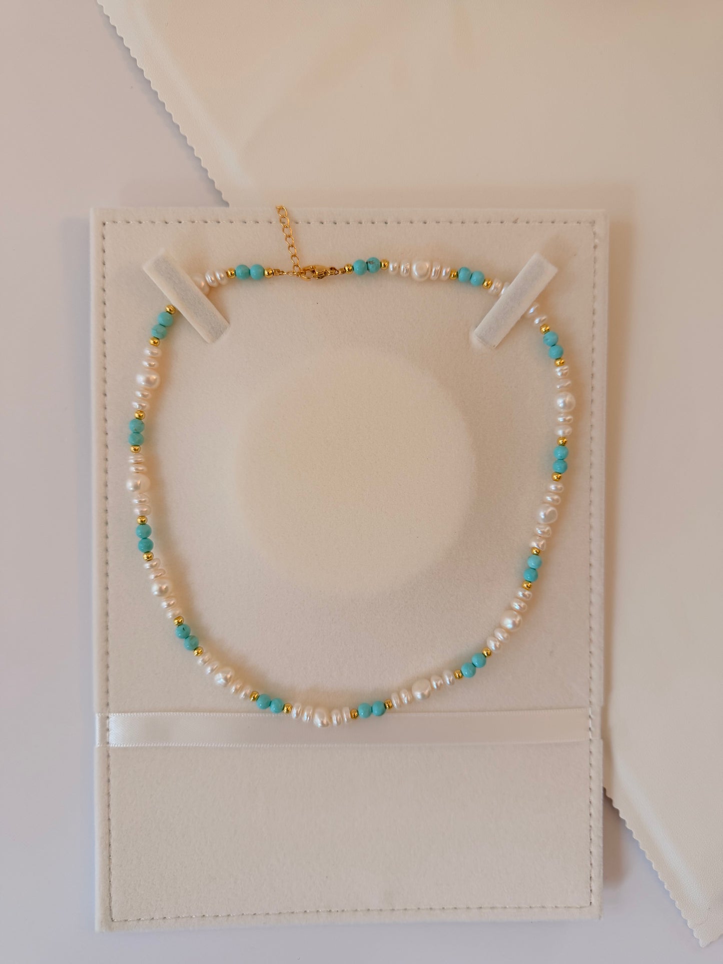 Turquoise & Pearl Necklace