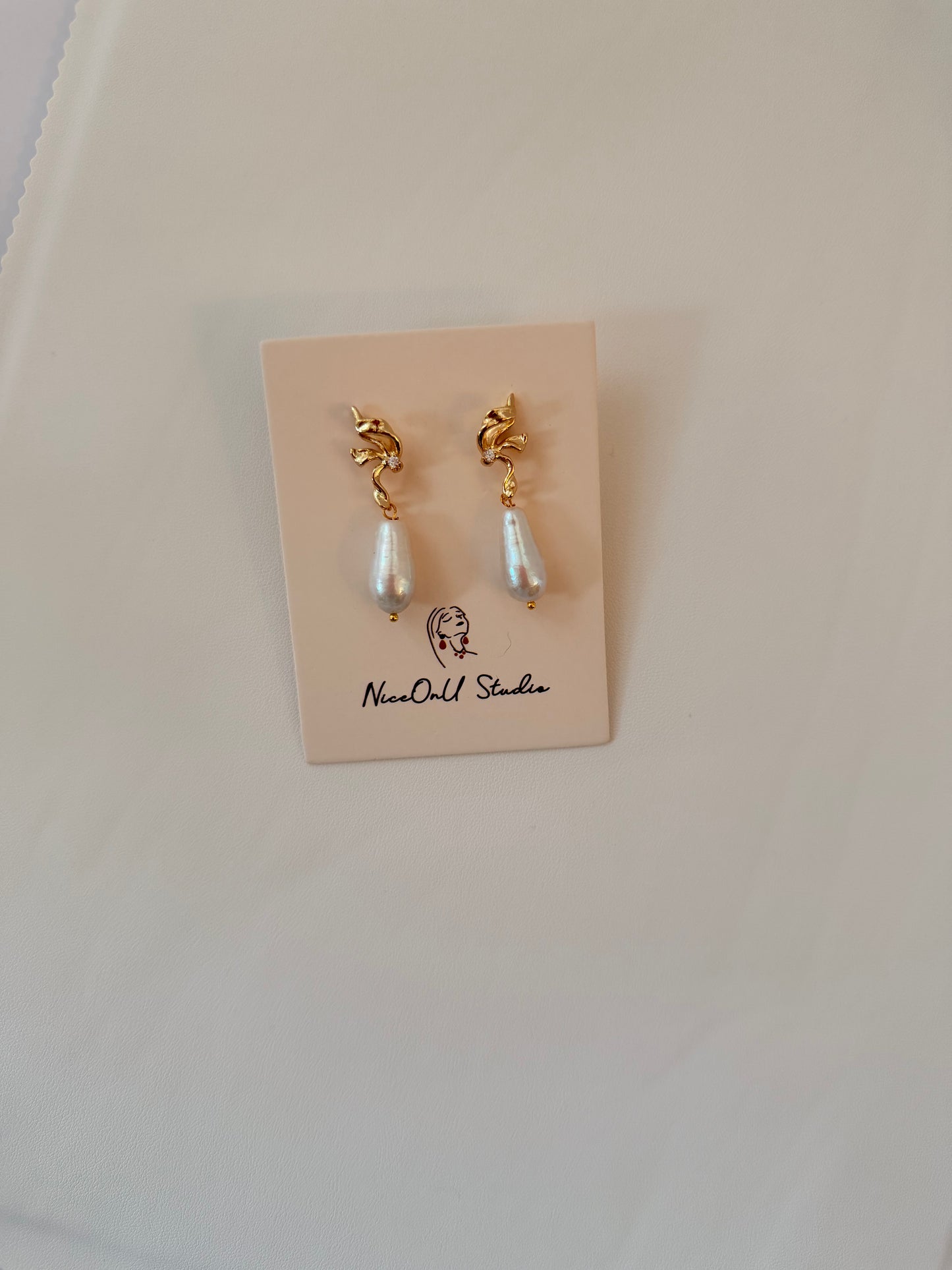 Butterfly Baroque Pearl Earrings A94