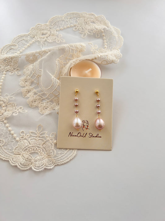 Ear Drop Purple/pink