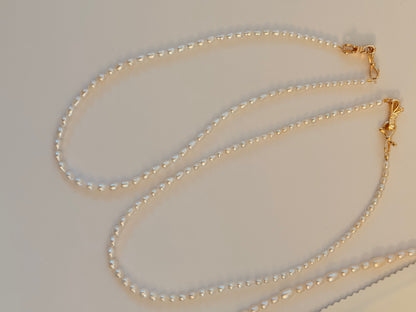Tower Chain Freshwater Pearl Necklace NL49