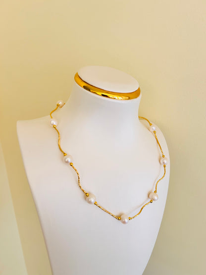 Elegant Necklace- Freshwater Pearls