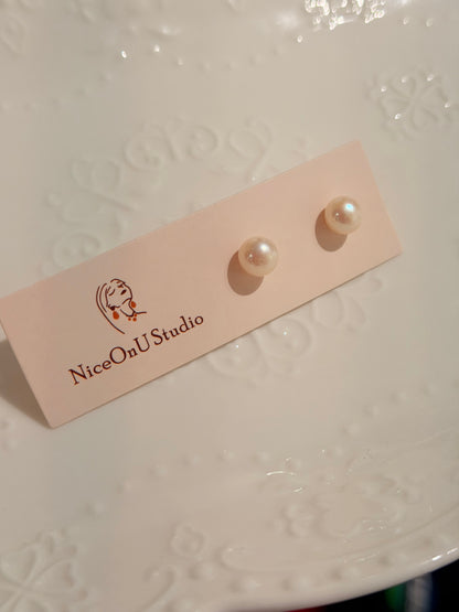 White Pearl studs