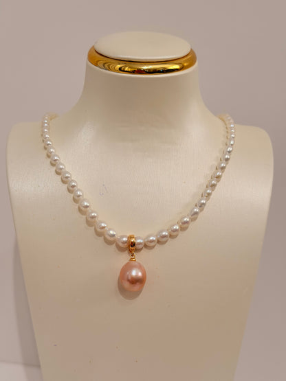 Pink pearl Pendant