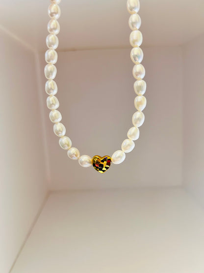 Rice Shape Freshwater Pearl Necklace