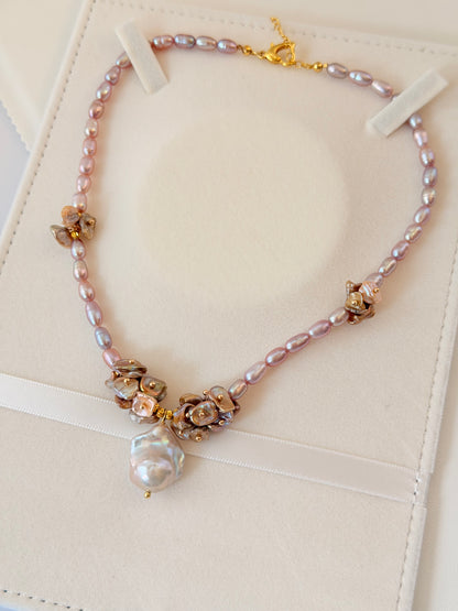 Handmade Luxury Flower Necklace N19