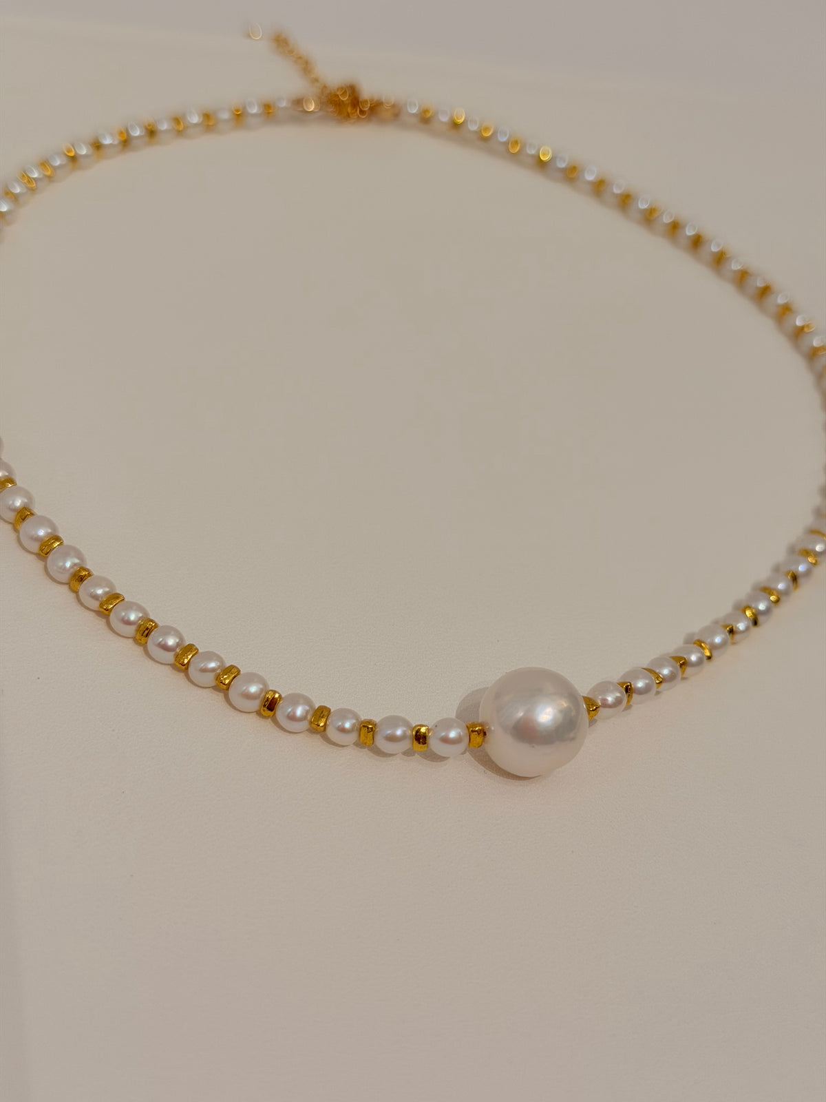 Lulu Tong Golden bead Necklace N60