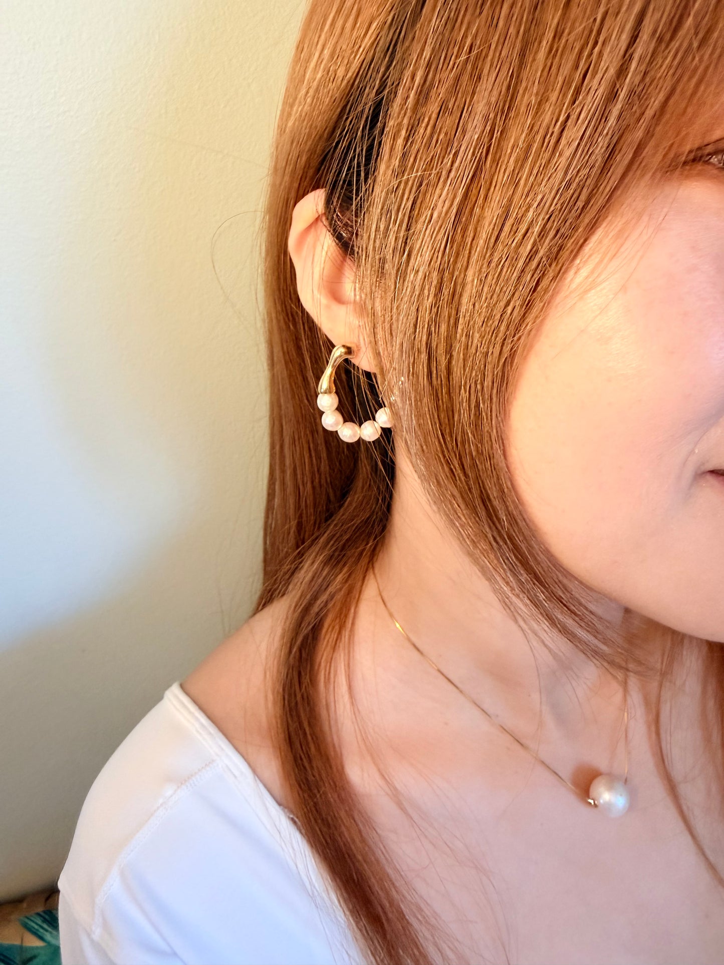 Hoop pearls Earrings