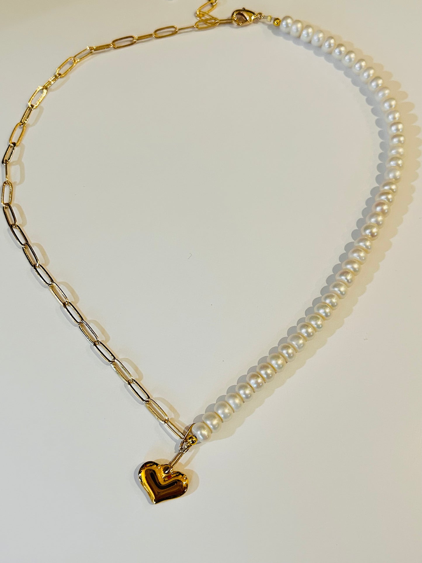 Half-Half Pearl Heart