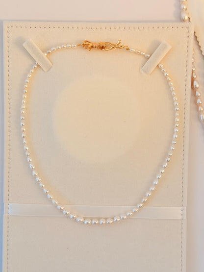 Tower Chain Freshwater Pearl Necklace NL49