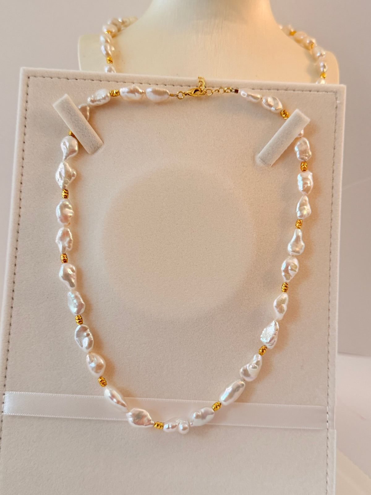 Freshwater Keshi Pearl Necklace N48