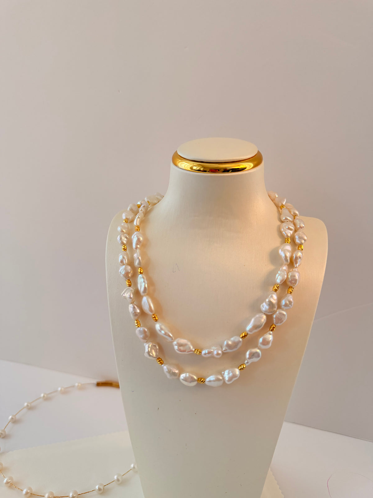 Freshwater Keshi Pearl Necklace N48