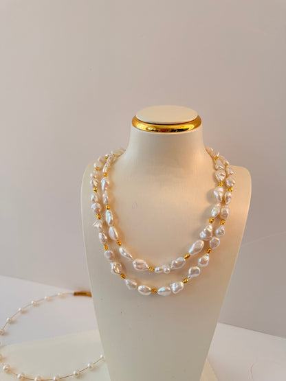 Freshwater Keshi Pearl Necklace N48