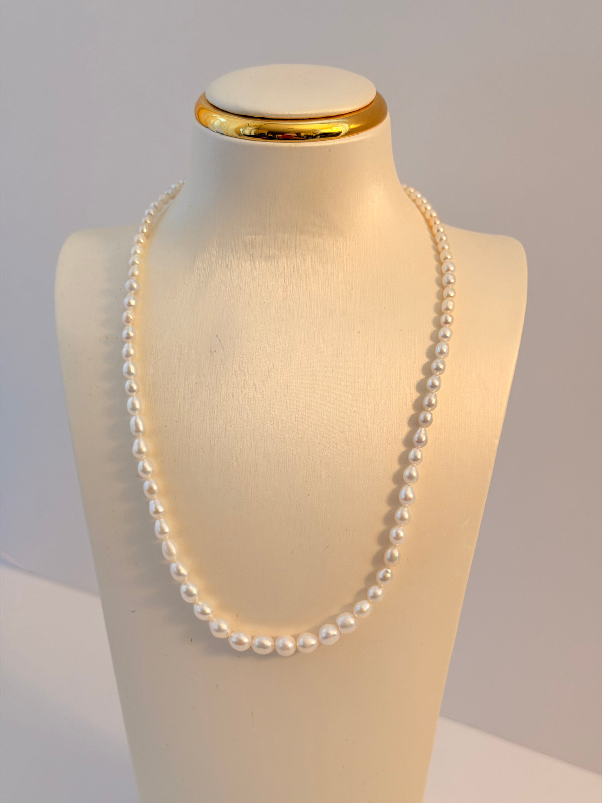 Tower Chain Freshwater Pearl Necklace NL49