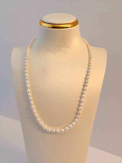 Tower Chain Freshwater Pearl Necklace NL49
