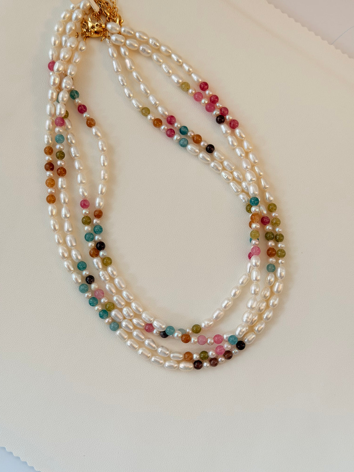 Tourmaline and Pearl Necklace