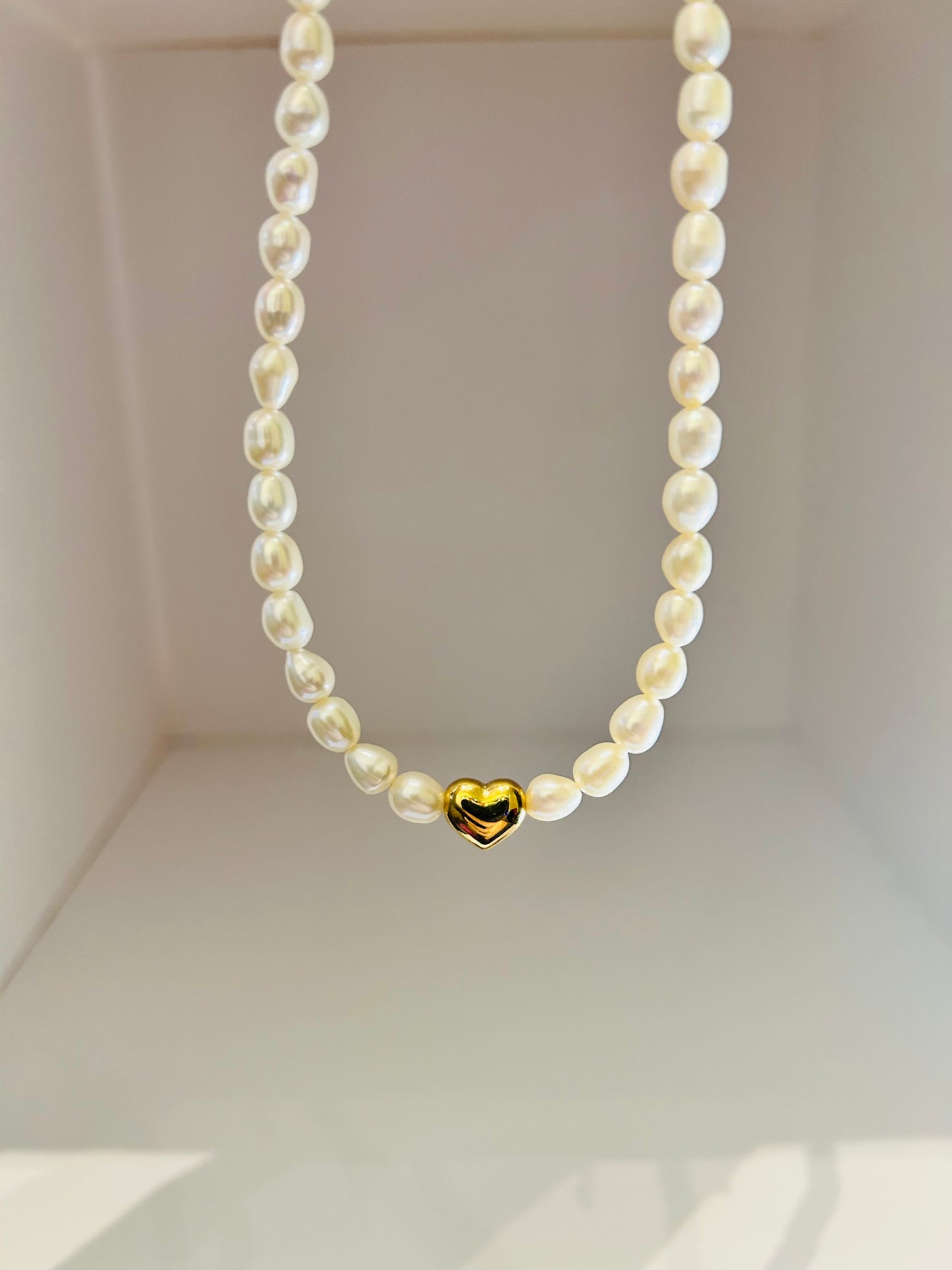 Small Rice Shape Freshwater Pearl Necklace