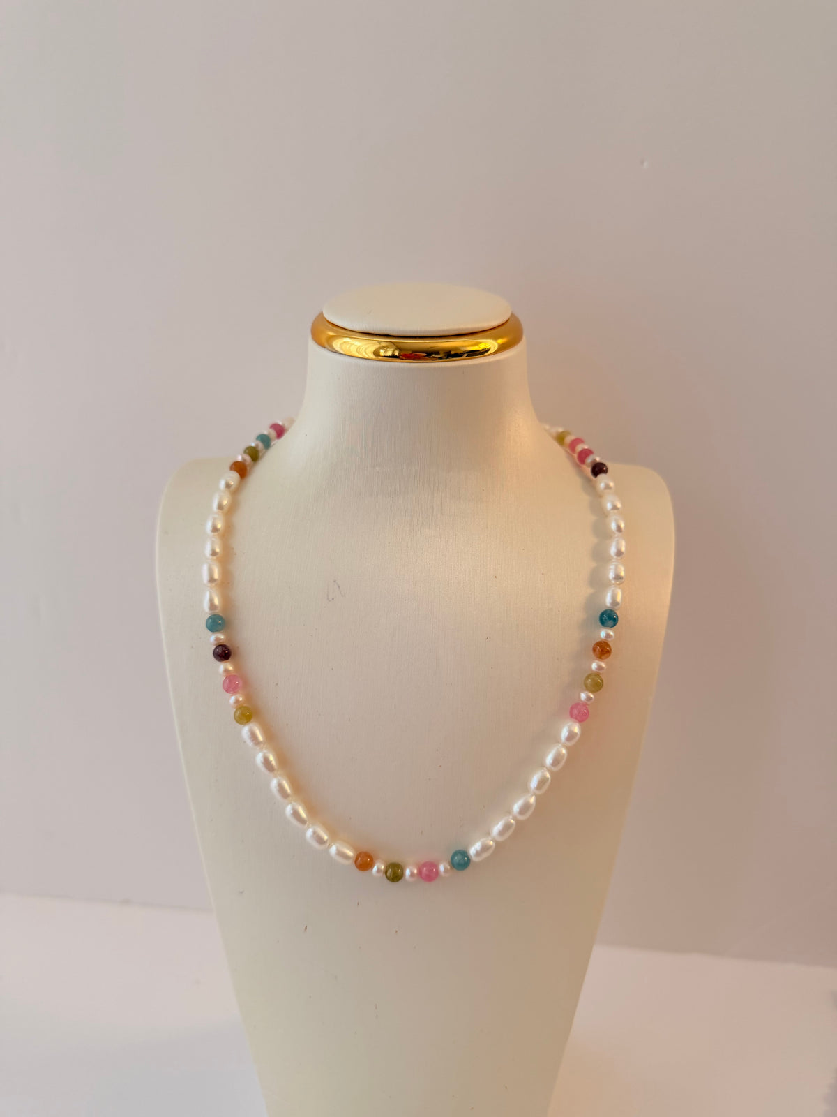 Tourmaline and Pearl Necklace