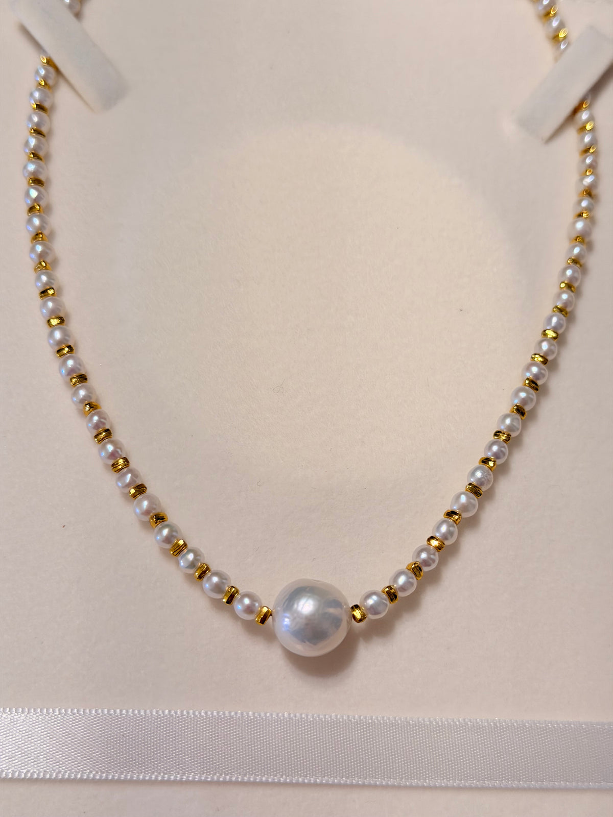 Lulu Tong Golden bead Necklace N60