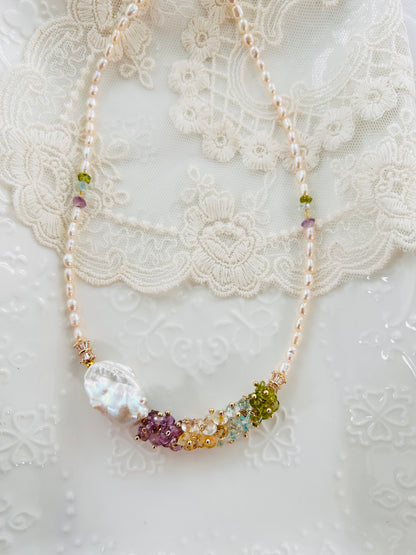 Blossoms Baroque Freshwater Pearl Necklace