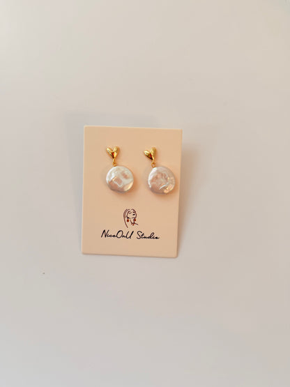 Button Earrings