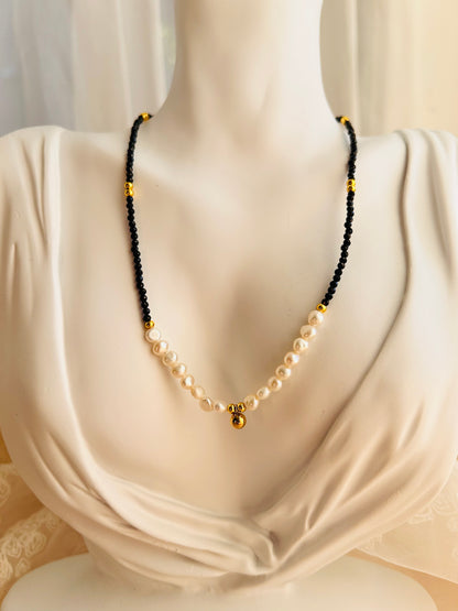 Black Spinel Pearl necklace