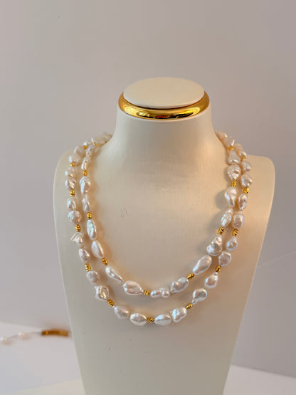 Freshwater Keshi Pearl Necklace N48
