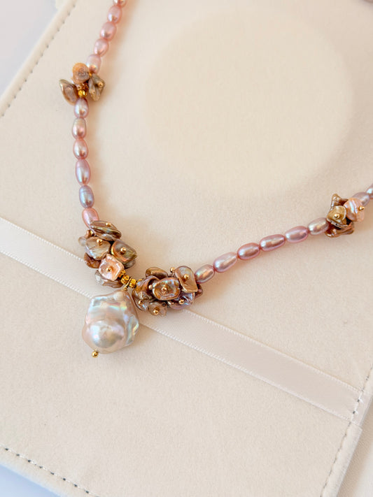 Handmade Luxury Flower Necklace N19