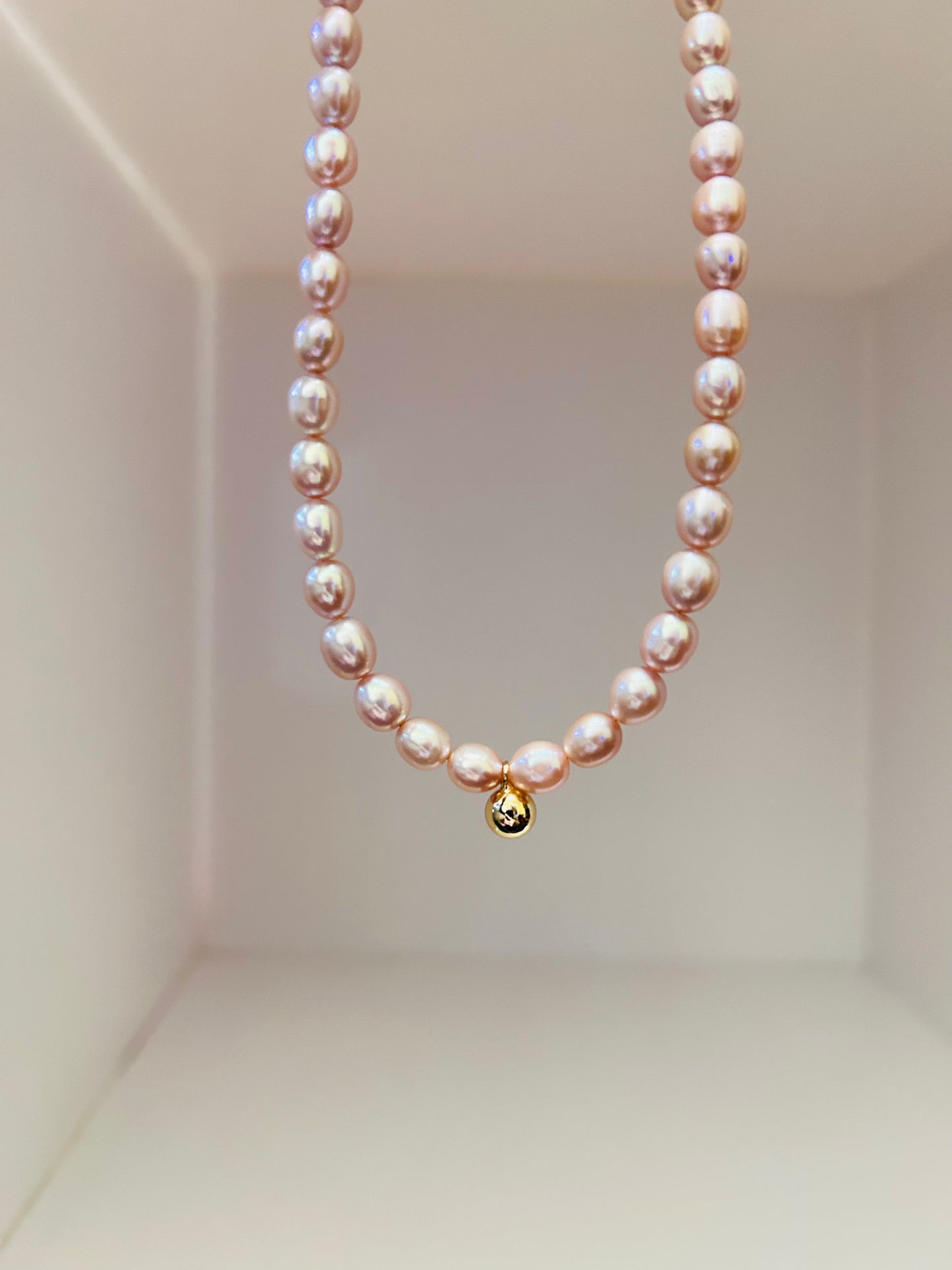 Purple/Pink Pearl Necklace