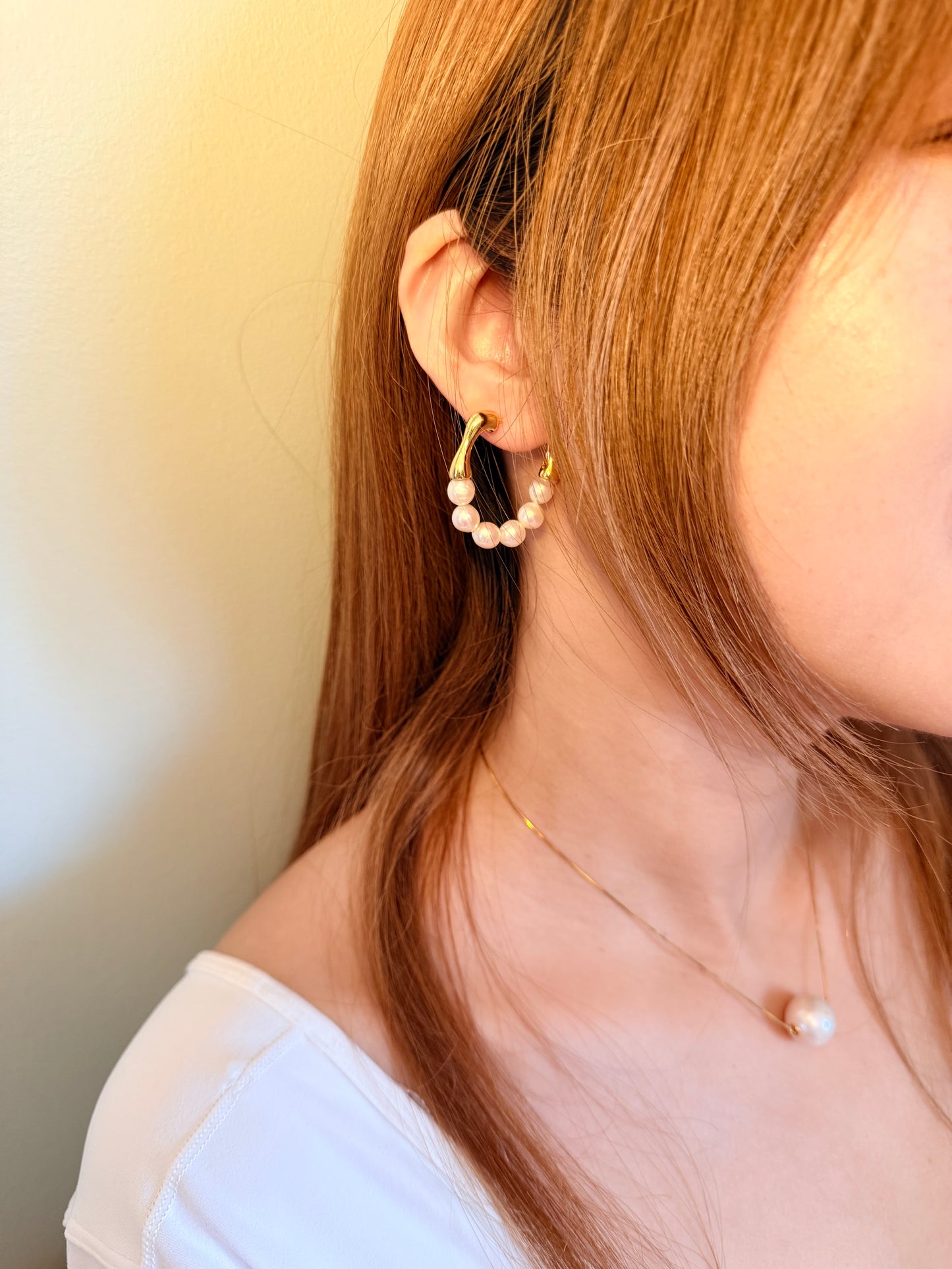 Hoop pearls Earrings
