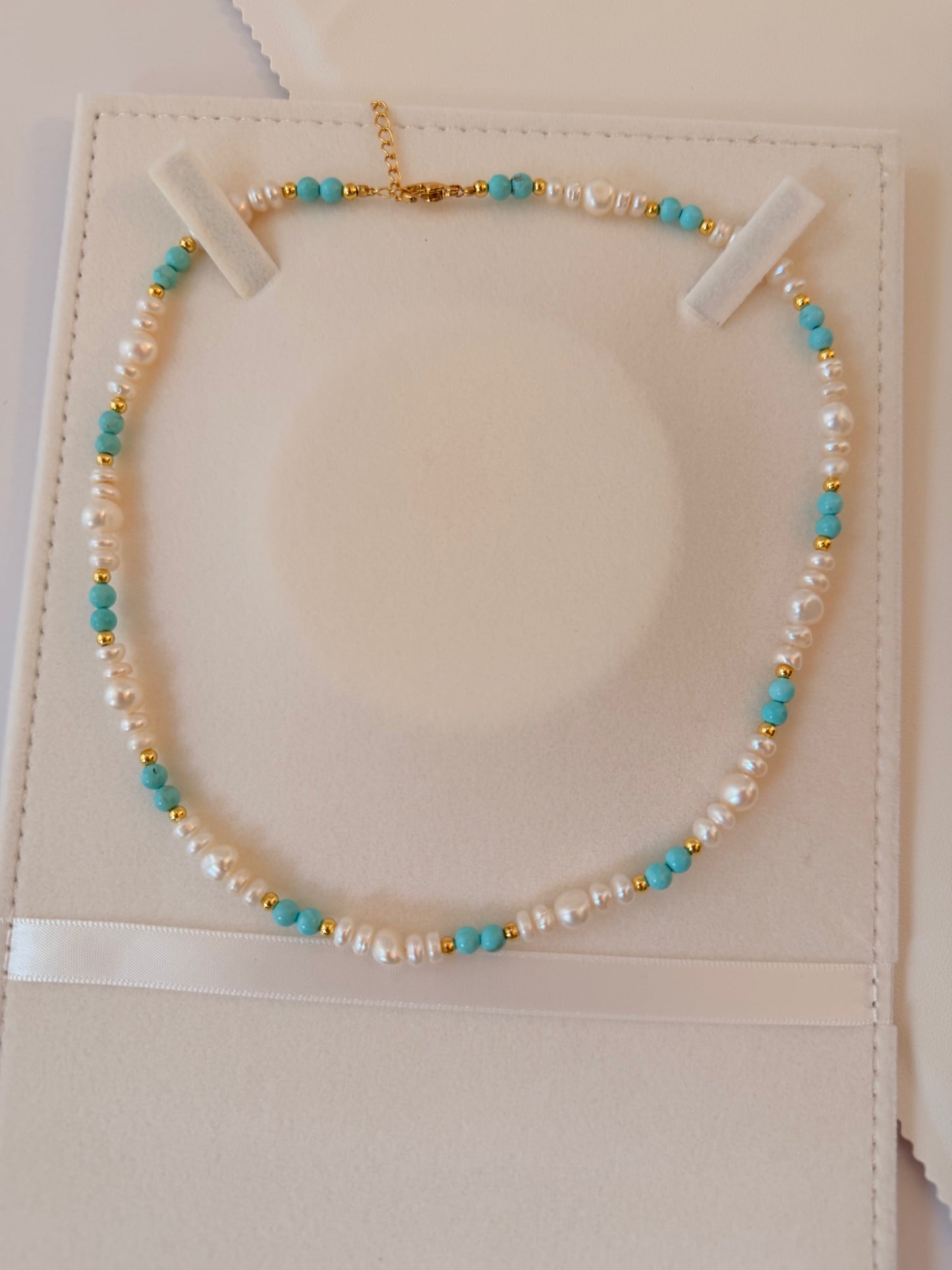 Turquoise & Pearl Necklace