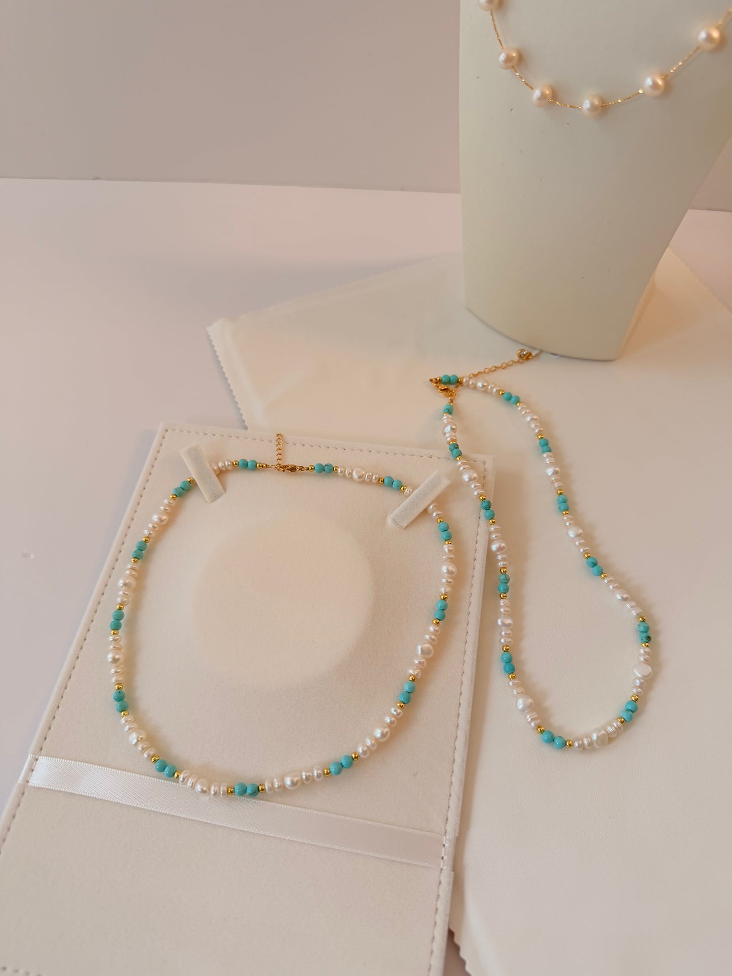 Turquoise & Pearl Necklace