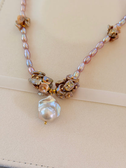 Handmade Luxury Flower Necklace N19