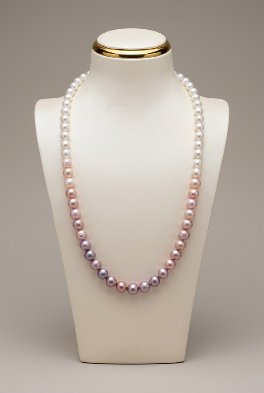 Gradient Pearl Necklace