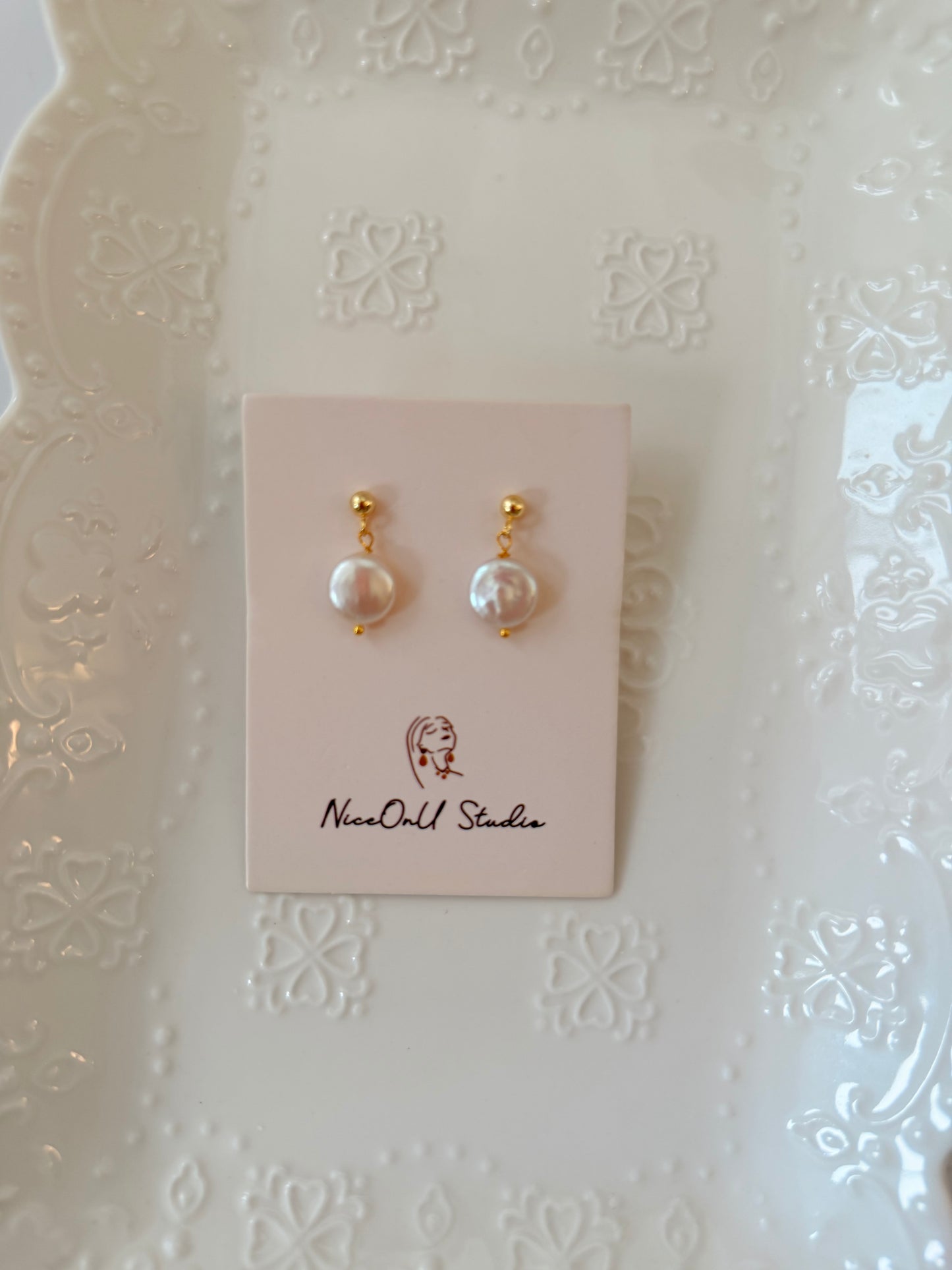 Button Earrings