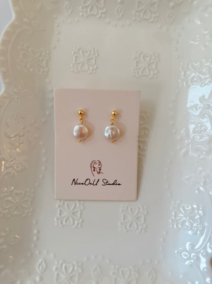 Button Earrings