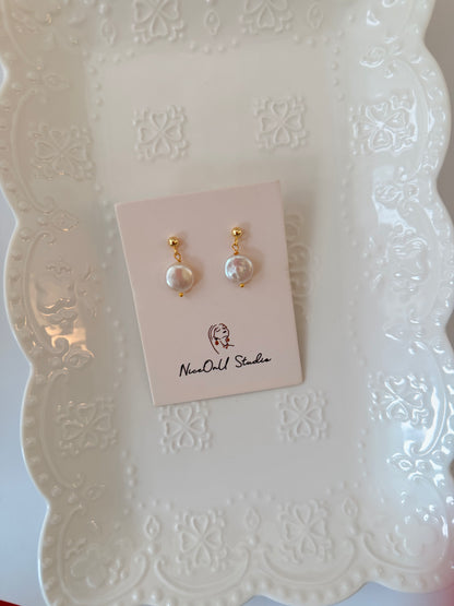 Button Earrings