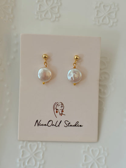 Button Earrings