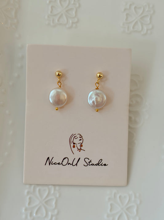 Button Earrings