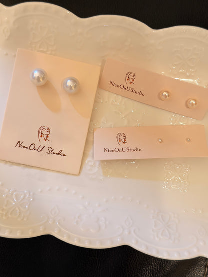 Light bulb Large Pearl Studs