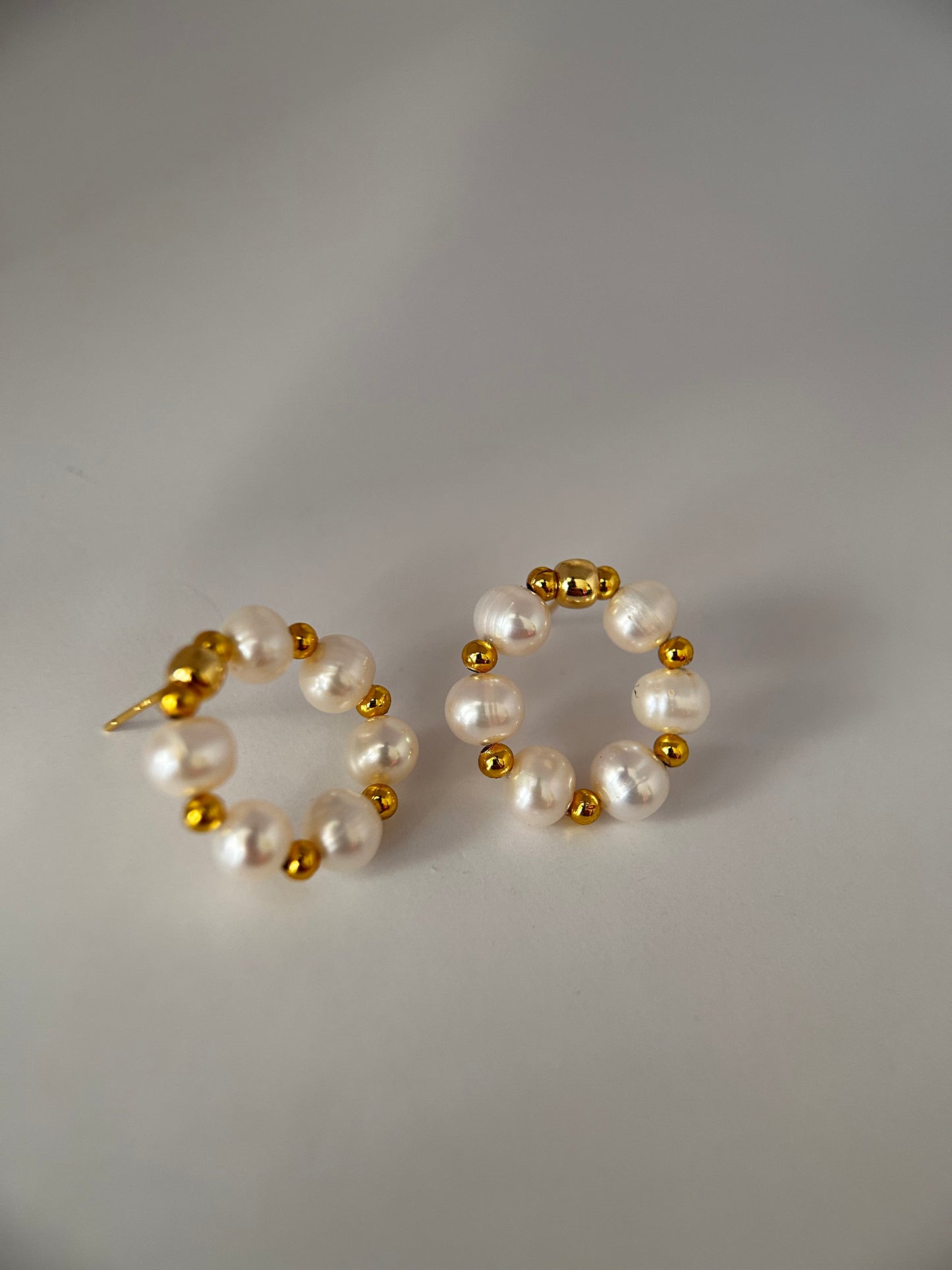 Freshwater Pearl Hoop Earrings