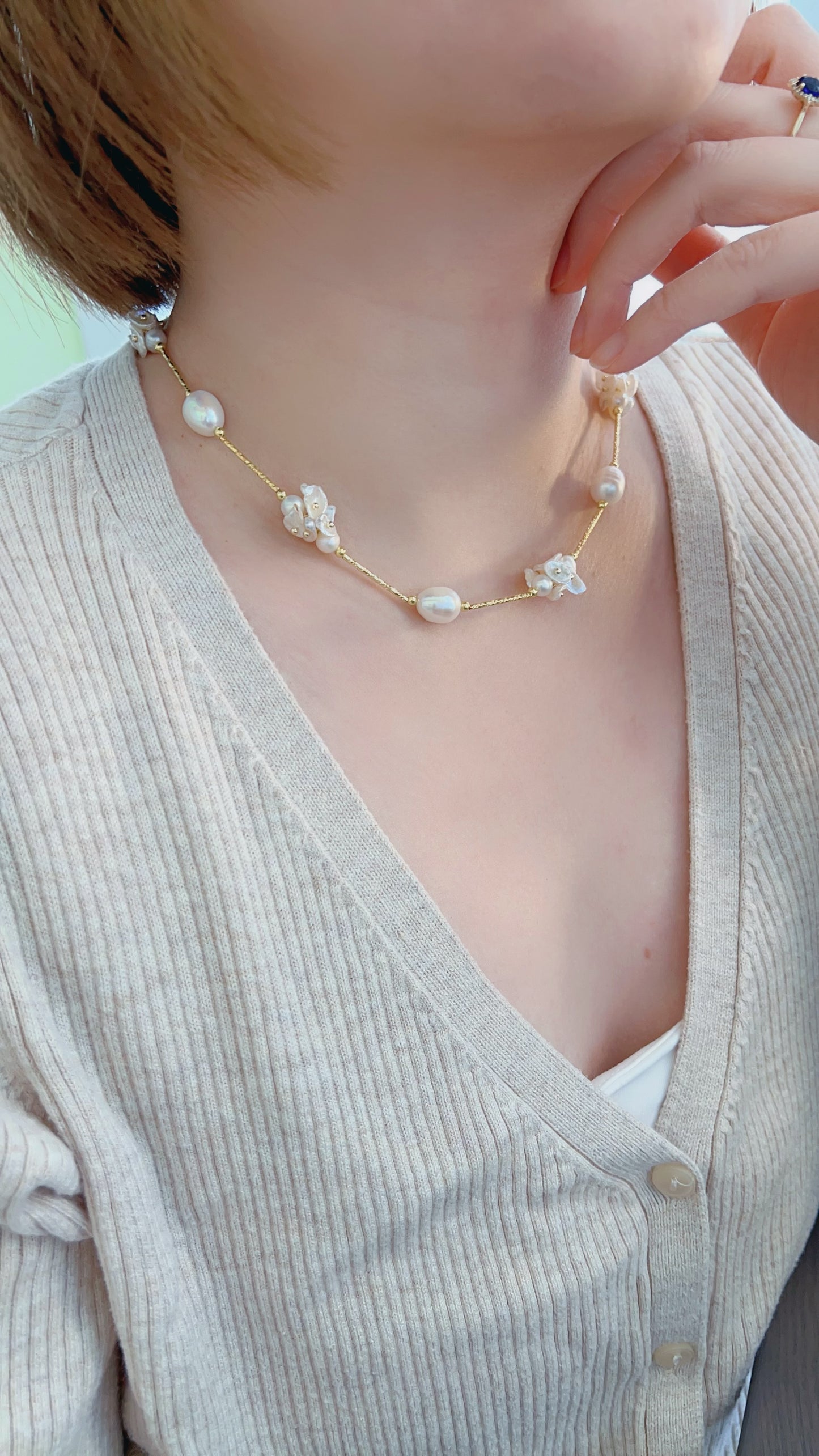 Blossoms Freshwater Pearls Necklace