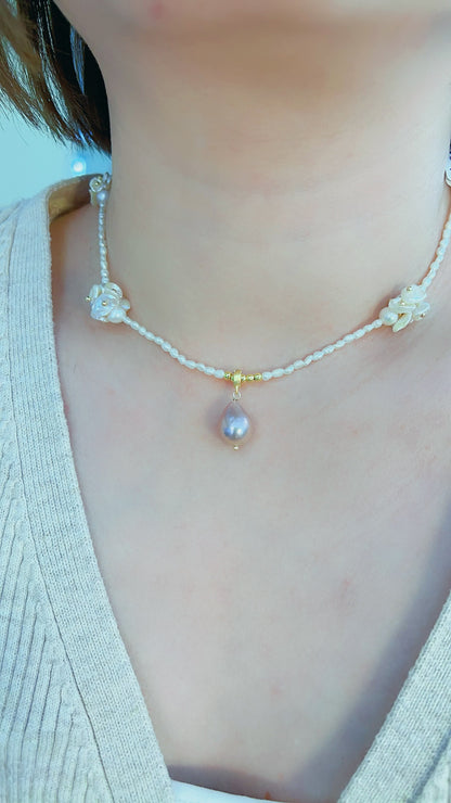 Blossoms Freshwater Pearls Necklace