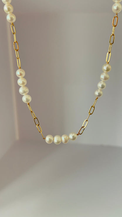 18K Gold plated Freshwater Pearl Necklace