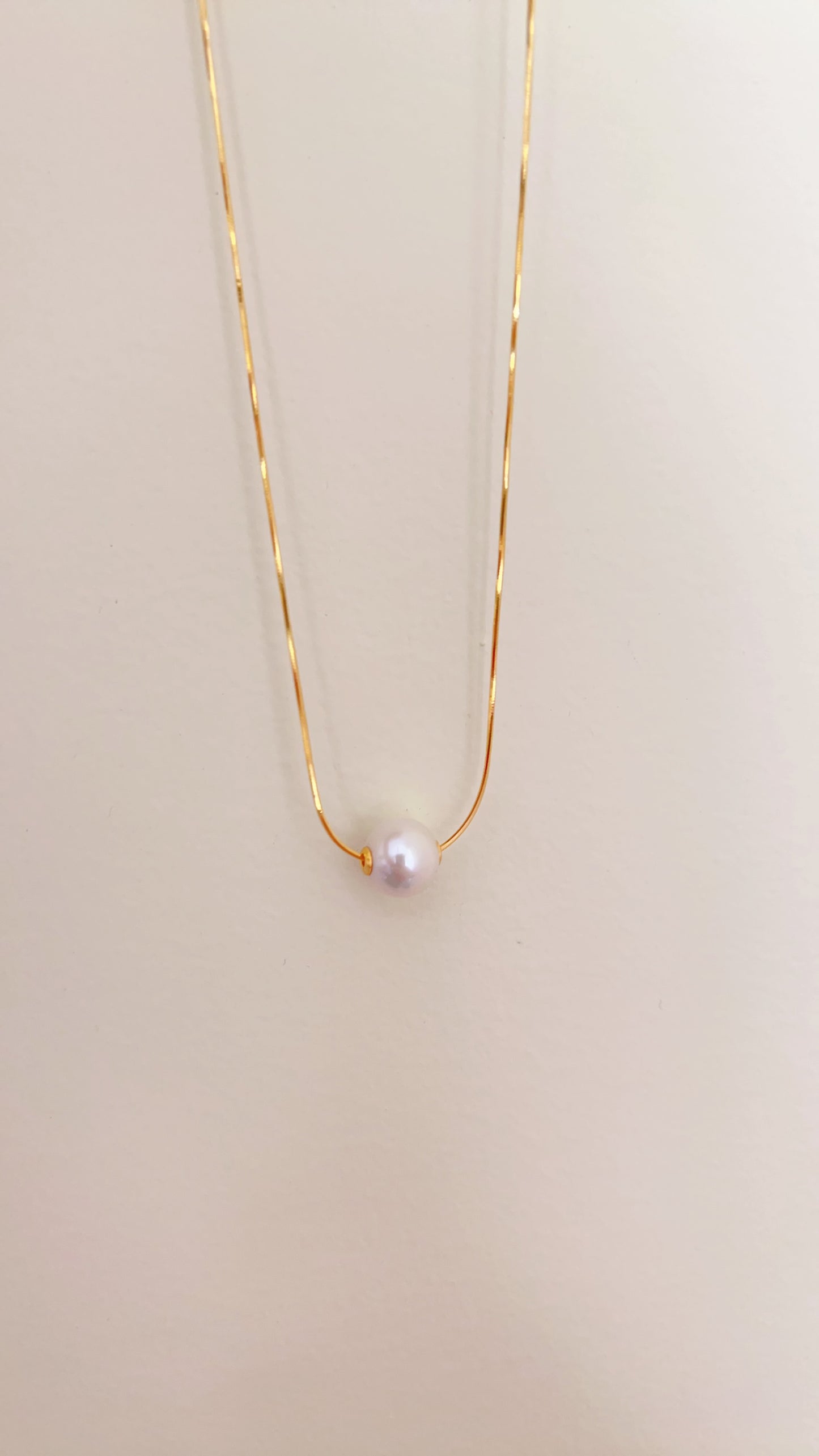 Sliver Sterling Pearl Necklace