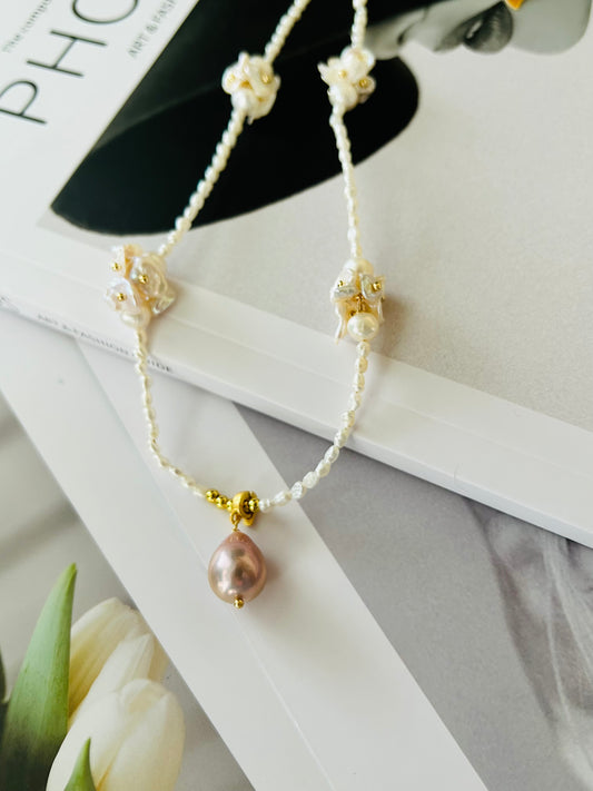 Blossoms Freshwater Pearls Necklace