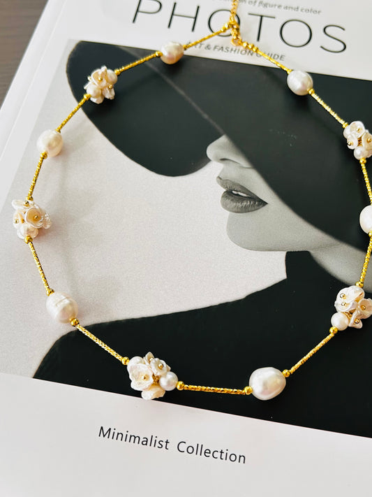 Blossoms Freshwater Pearls Necklace
